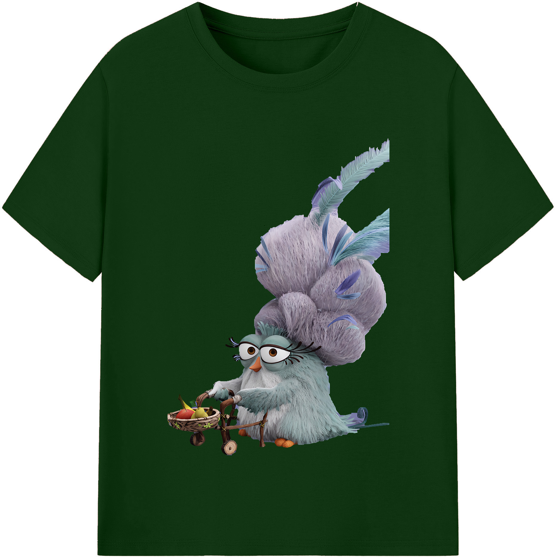 （画像用） Angry Birds アングリーバード 綿100％半袖Tシャツ（フロントプリント）